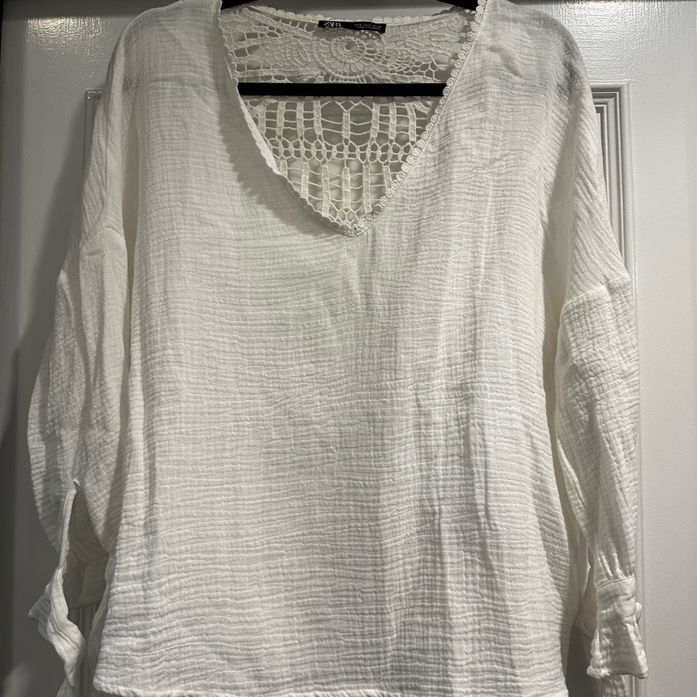 Zara gauze top